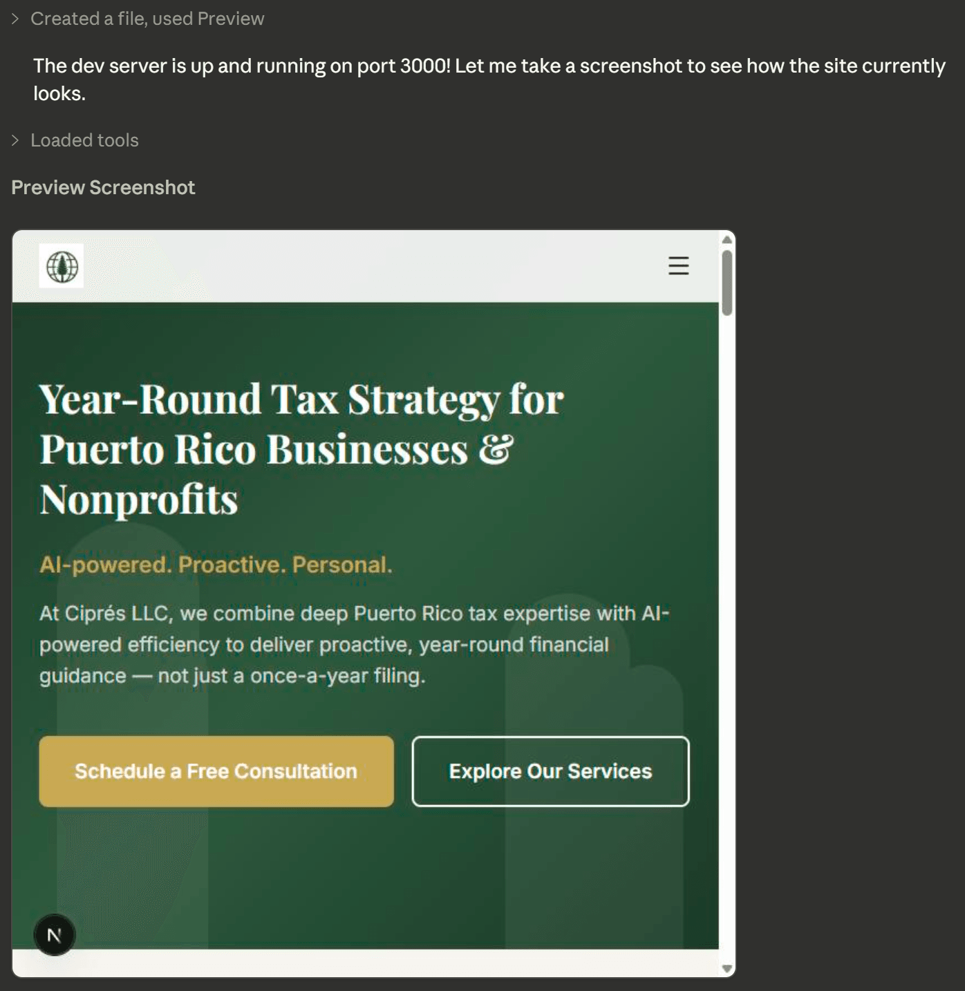 No sé programar. Soy CPA. Y acabo de construir mi website con inteligencia artificial.